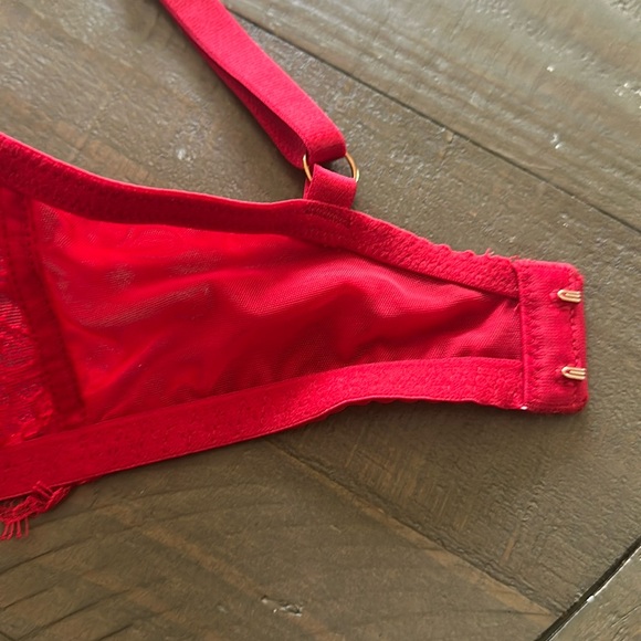 VS lined Perfect Coverage dream angels bra 32DD in Red NWOT - Picture 4 of 5
